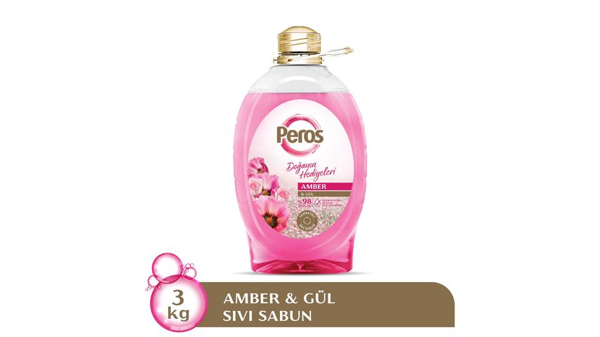 Peros Sıvı Sabun Amber & Gül 3 kg