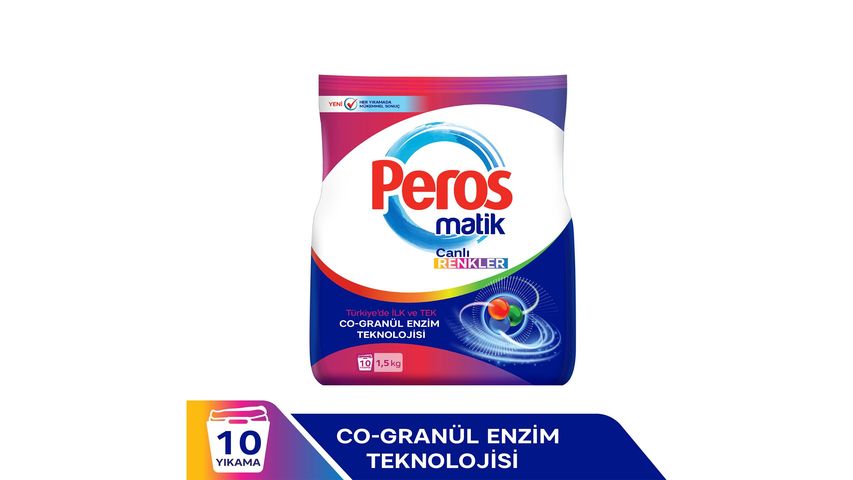 Peros Bright Colors Powder Laundry Detergent 1.5 kg