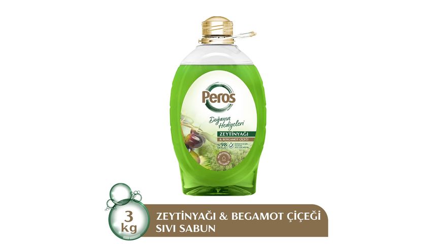 Peros Sıvı Sabun Zeytinyağı & Bergamot 3 kg