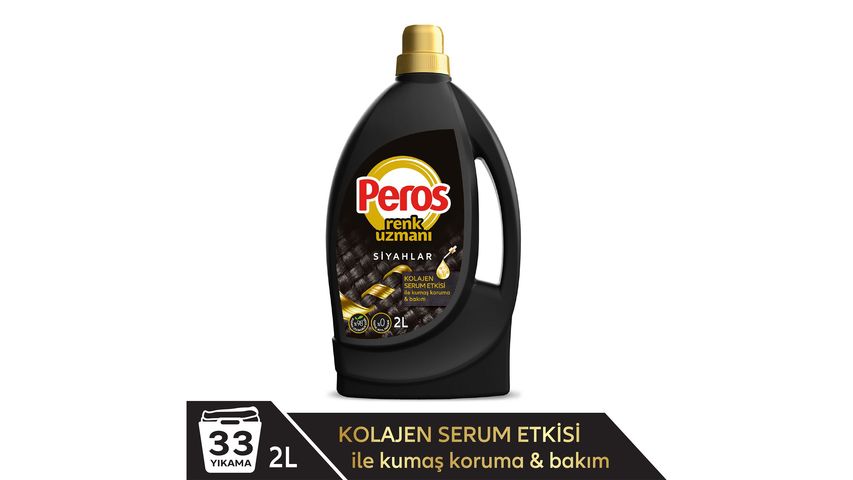 Peros Renk Uzmanı Siyahlar Sıvı Bakım Çamaşır Deterjanı 2 L
