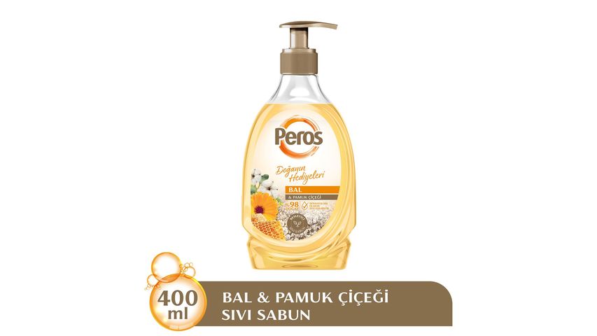 Peros Liquid Soap Honey & Cotton Flower 400 ml