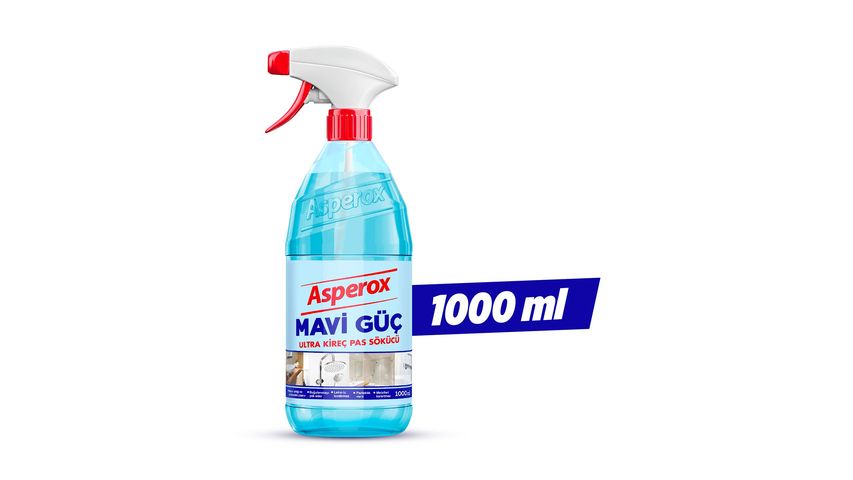 Asperox Mavi Güç Ultra Kireç Pas Sökücü Sprey 1 L