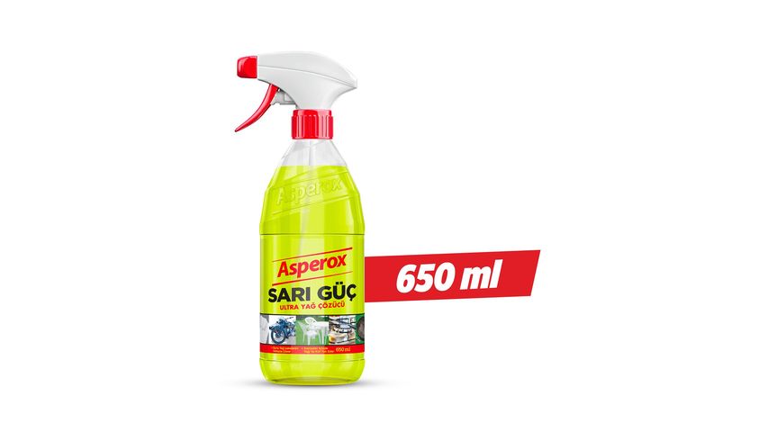 Asperox Sarı Güç Ultra Yağ Çözücü Sprey 650 ml
