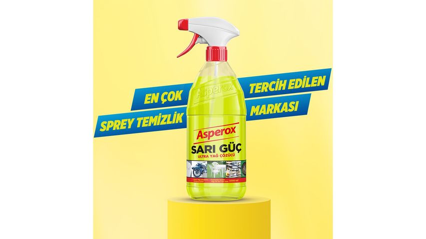 Asperox Sarı Güç Ultra Yağ Çözücü Sprey 650 ml