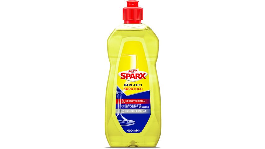 Asperox Sparx Bulaşık Makinesi Parlatıcı & Kurutucu Sirkeli ve Limonlu 400 ml