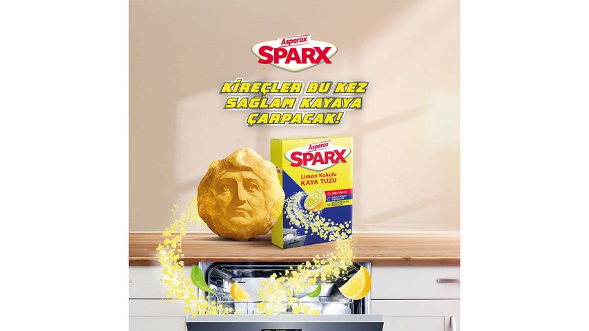 Asperox Sparx Limon Kokulu Bulaşık Makinesi Kaya Tuzu 1.5 kg