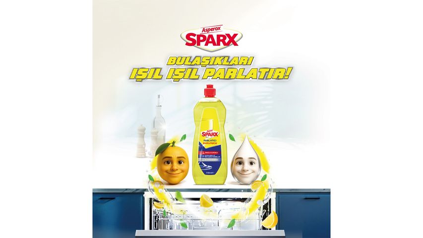 Asperox Sparx Bulaşık Makinesi Parlatıcı & Kurutucu Sirkeli ve Limonlu 400 ml