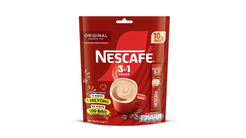 Nescafé Nescafe 3 in 1 Original Instant Coffee 10 x 17.5 g