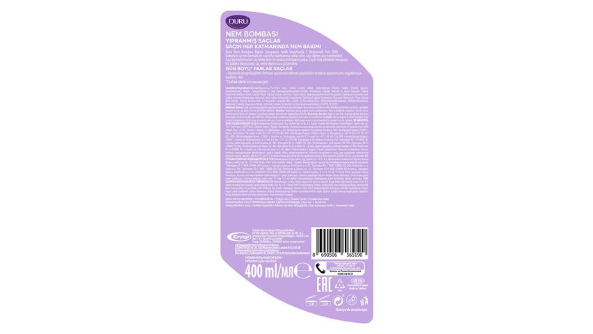 Duru Nem Bombası Yoğun Onarım & Nemlendirici Şampuan 400 ml