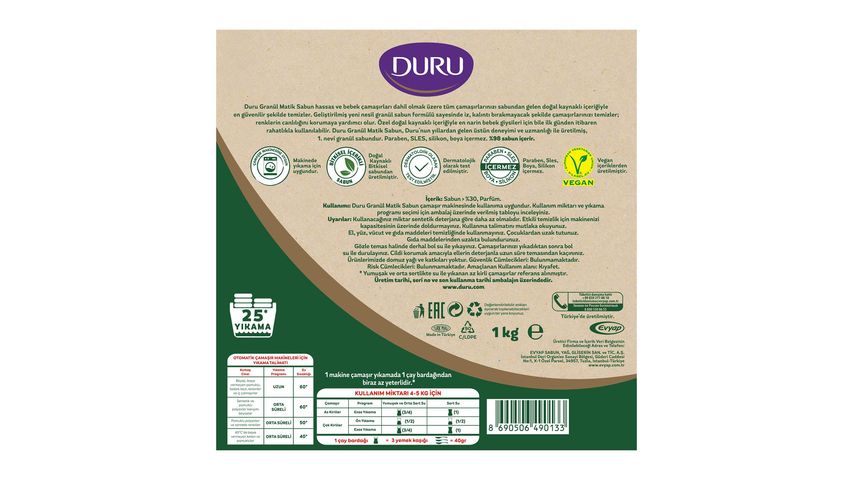 Duru Granulated Matic Soap Classic 1 kg