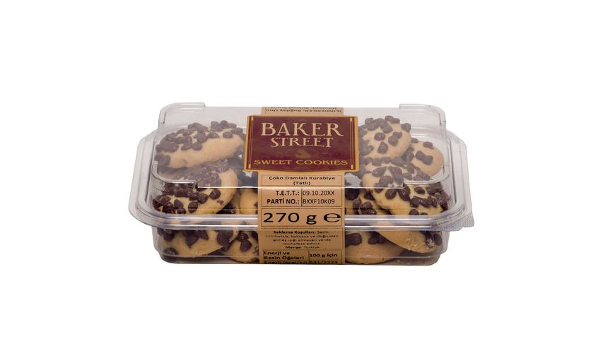 Baker Street Çoko Damlalı Kurabiye - Tatlı 270 g
