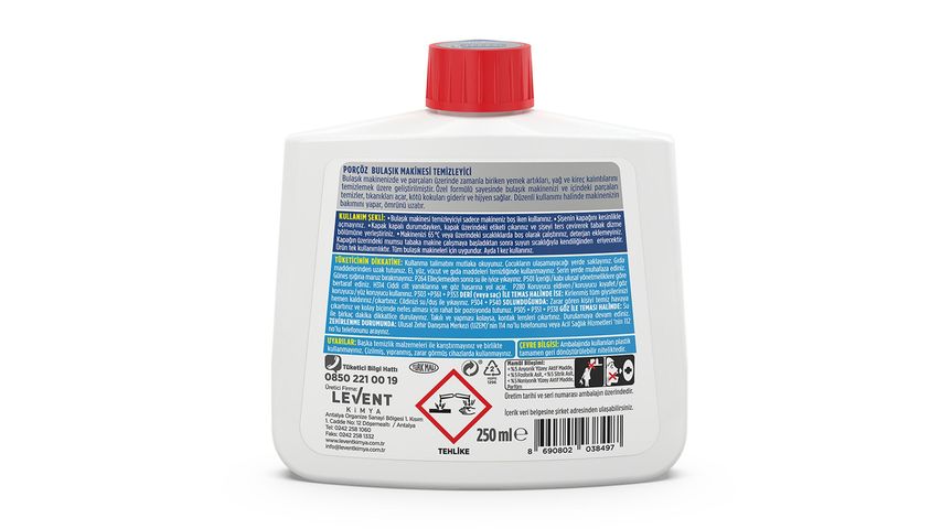 Porçöz Bulaşık Makinesi Temizleyici 250 ml