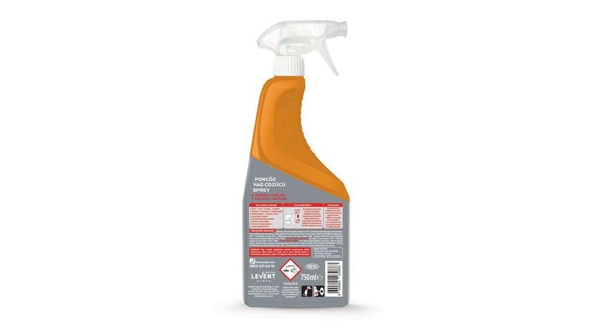 Porçöz Ekstra Güçlü Yağ Çözücü Sprey 750 ml