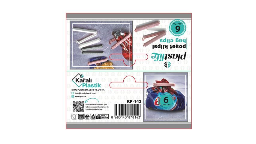 Plastlife Poşet Klipsi 6'lı