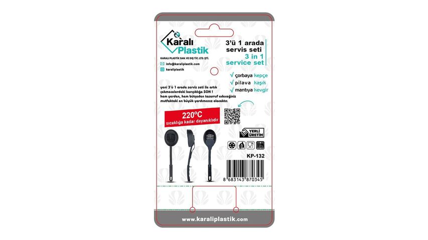 Plastlife 3'ü 1 Arada Servis Seti