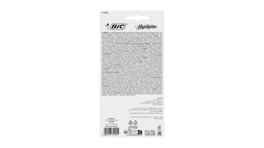 BIC Marking Highlighter Pastel Fosforlu Kalem 2'li Blister