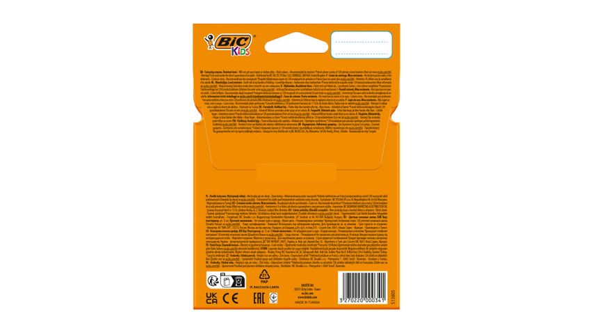 BIC Kids Silinebilir Pastel Boya 12 Renk