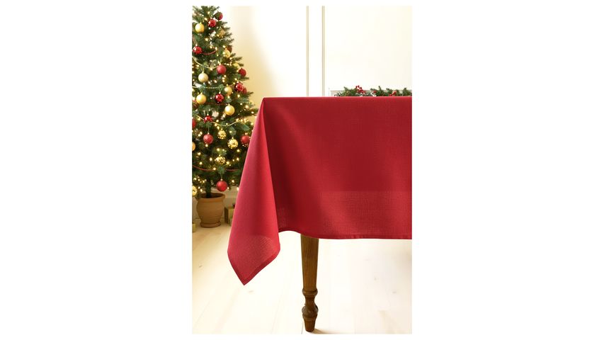 Finehome Red Rustic Masa Örtüsü Kırmızı 150 x 200 cm