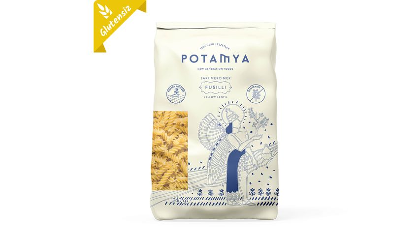 Potamya Sarı Mercimekli Fusilli 240 g