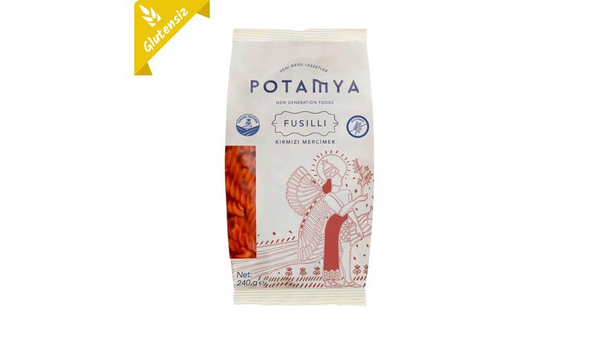 Potamya Kırmızı Mercimekli Fusilli 240 g