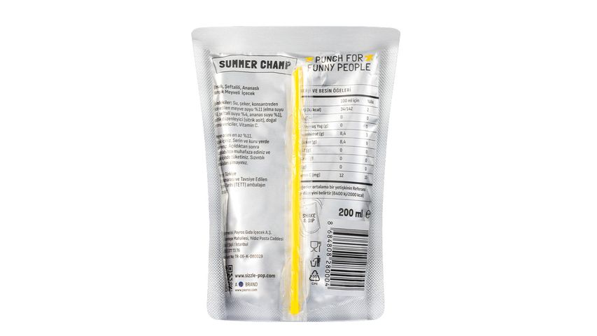 SIZZLE POP Sizzle Pop Summer Champ Mixed Fruit Drink 200 ml