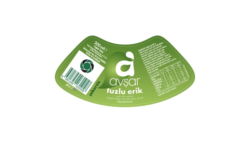 Avşar Tuzlu Erik Aromalı Maden Suyu 6 x 200 ml