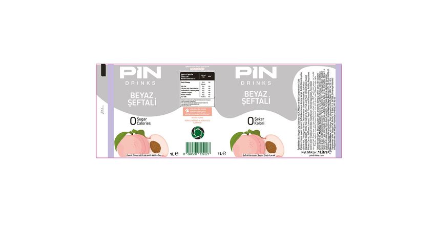 Pin Beyaz Şeftali Çayı 1 L