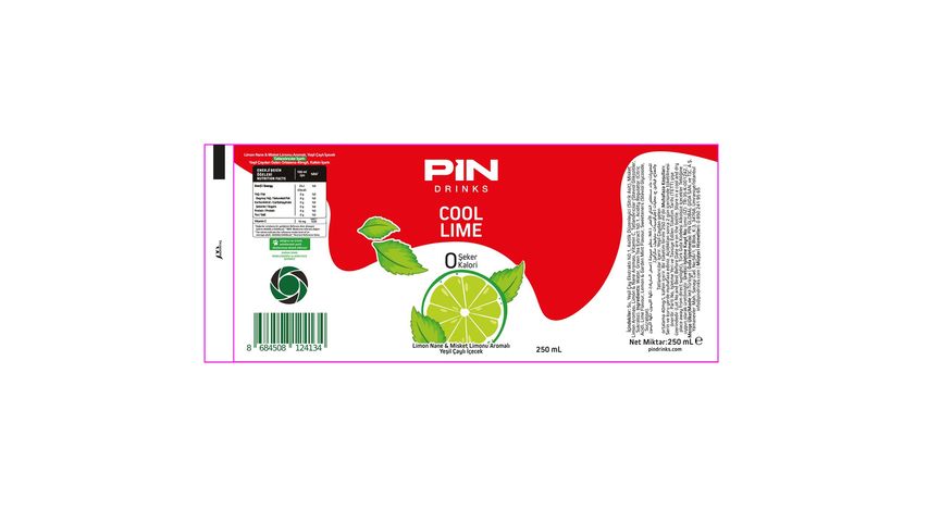Pin Cool Lime İçecek Kutu 250 ml