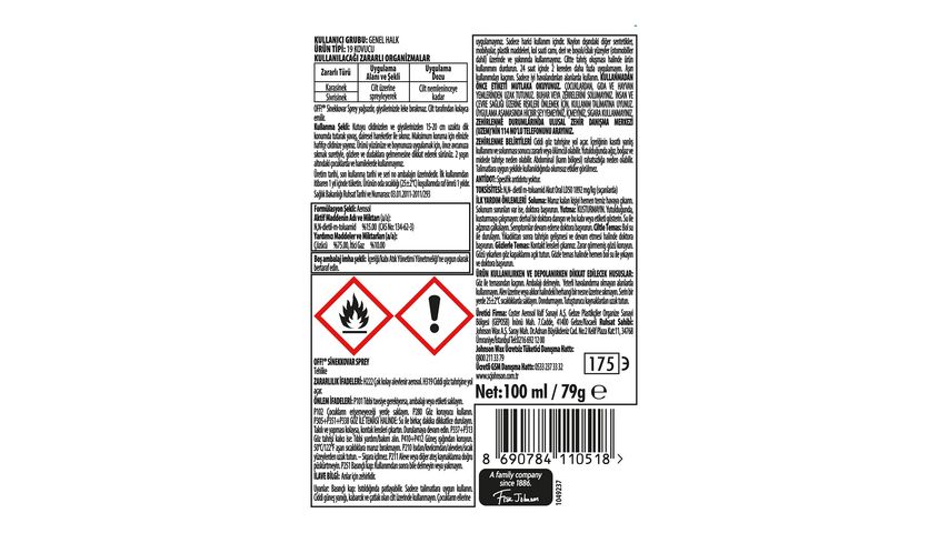 Off Fly Repellent Spray 100 ml