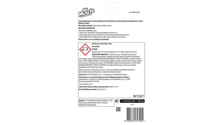 Mr Muscle Çam Kokulu Klozet Temizleyici 2'li Paket