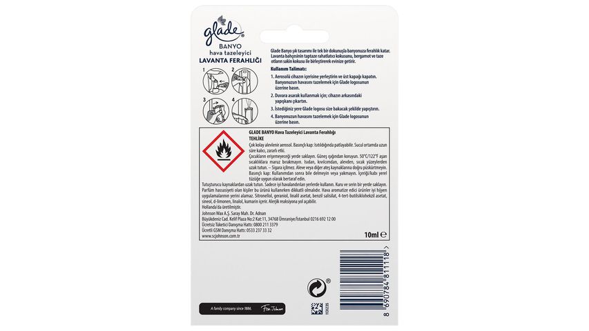 Glade Bathroom Device + Spare Lavender 10 ml