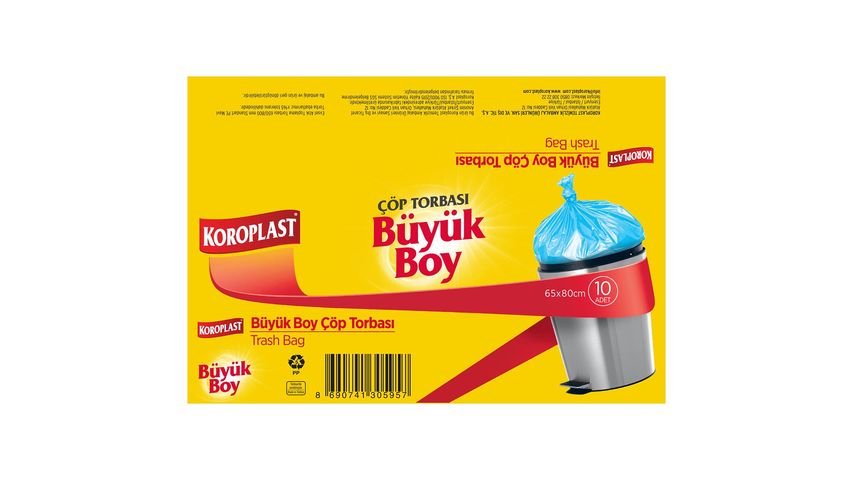 Koroplast Large Garbage Bags 10 Pieces