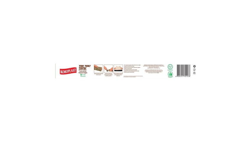 Koroplast Pre-Cut Baking Paper/Natural 10 pcs
