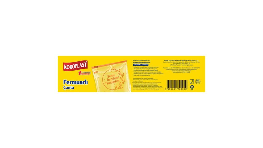 Koroplast Zippered Multi-Purpose Bag Medium Size 12-Pack