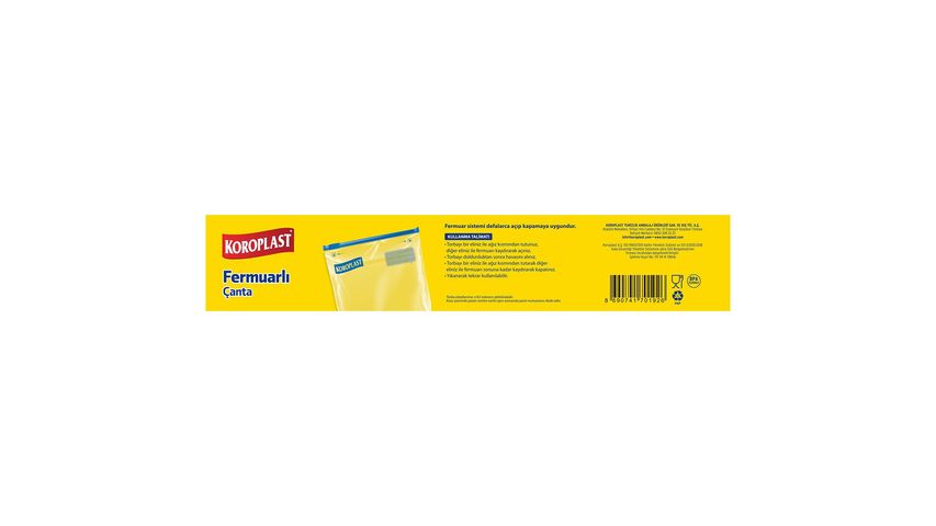 Koroplast Zippered Bag Large Size Bag 10 Pack