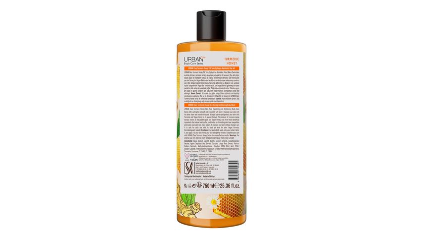 Urban Care Turmeric Honey Cilt Tonu Eşitleyici & Aydınlatıcı Duş Jeli 750 ml