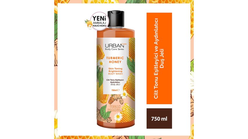 Urban Care Turmeric Honey Cilt Tonu Eşitleyici & Aydınlatıcı Duş Jeli 750 ml