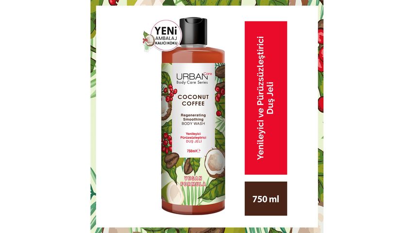 Urban Care Coconut Coffee Revitalizing & Smoothing Shower Gel 750 ml