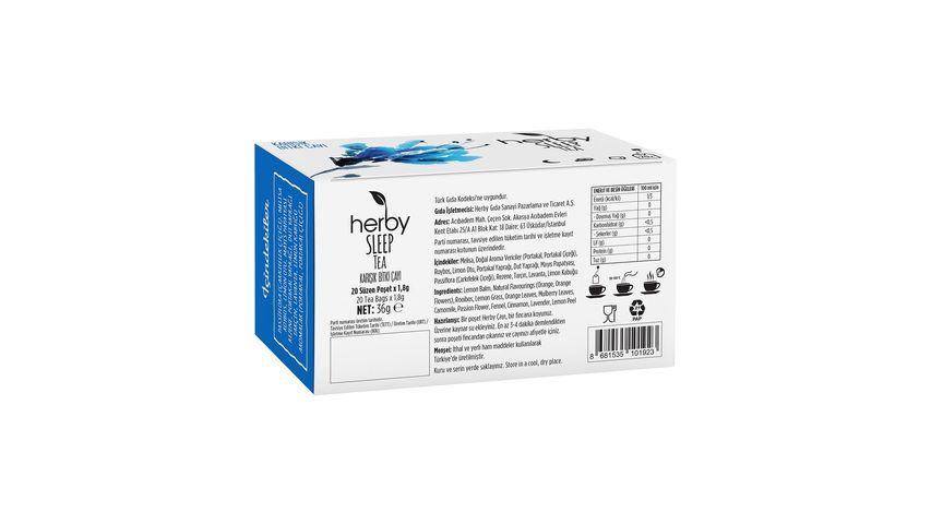 Herby Sleep Tea Uyku Öncesi Çayı 20'li