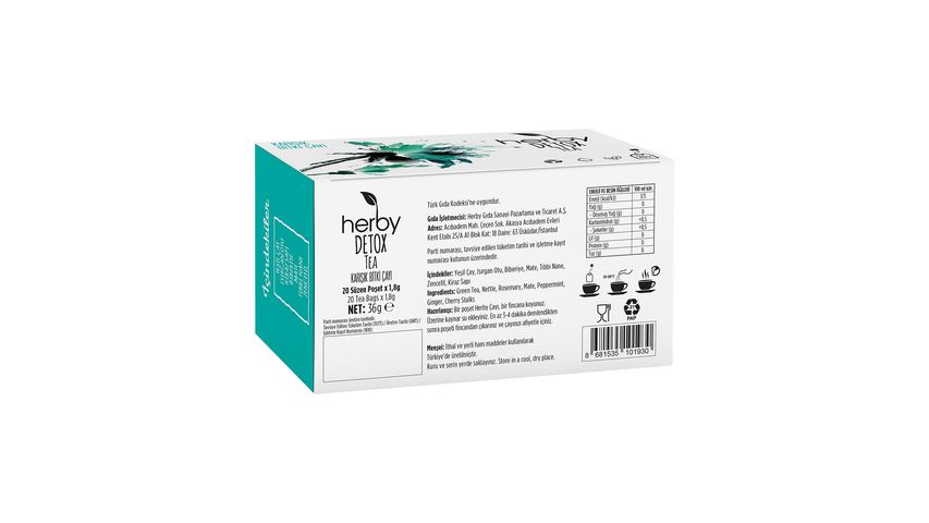 Herby Detox Tea Detoks Çayı 20'li