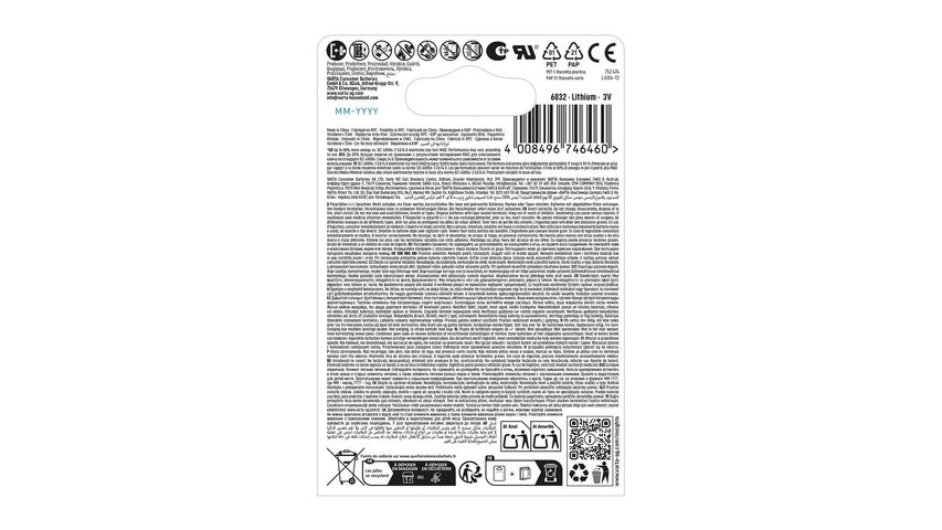 Varta CR2032 3V 2-pack Lithium Button Battery