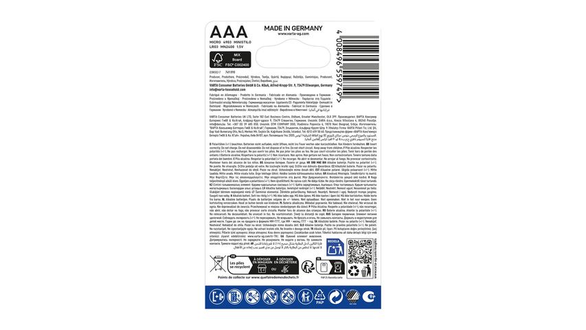 Varta Longlife Power AAA Alkalin Pil 4'lü Paket