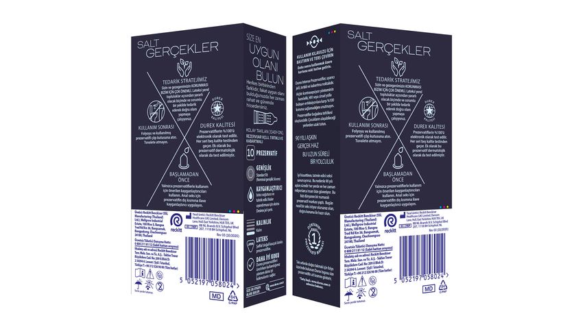 Durex Intense Uyarıcı Jelli ve Tırtıklı Prezervatif 10'lu