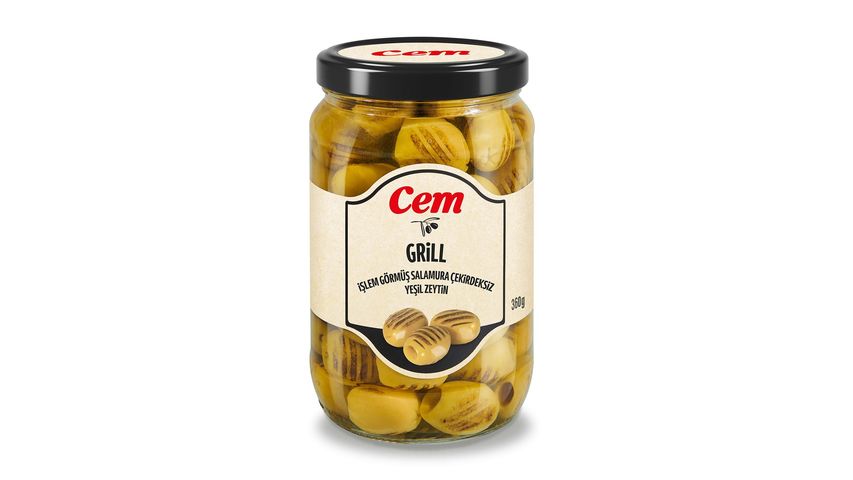 Cem Izgara Yeşil Zeytin 360 g