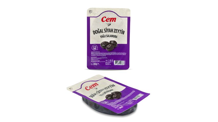 Cem Gemlik Oil Cured Dry Olives Vacuum Packed 351–380 200 g