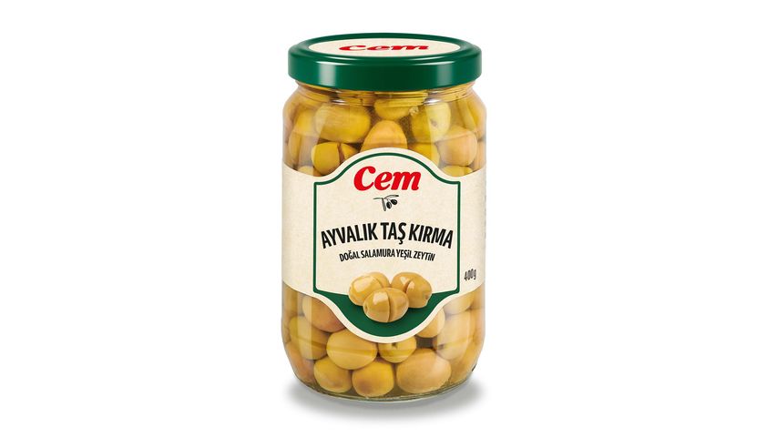 Cem Ayvalık Stone Cracked Olives 291–350 400 g