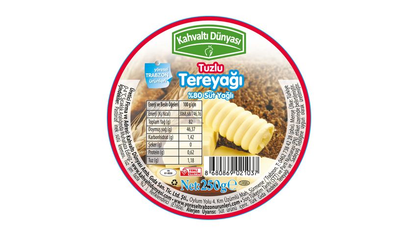 Kahvaltı Dünyası Salted Trabzon Churned Butter 250 g