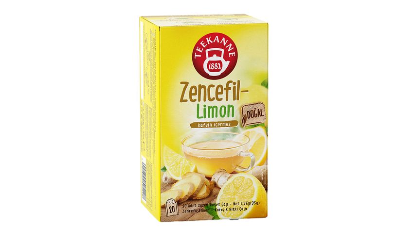 Teekanne Ginger & Lemon Flavoured Herbal Tea 20 Pieces