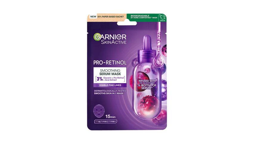 Garnier Pro-Retinol Smoothing Sheet Mask