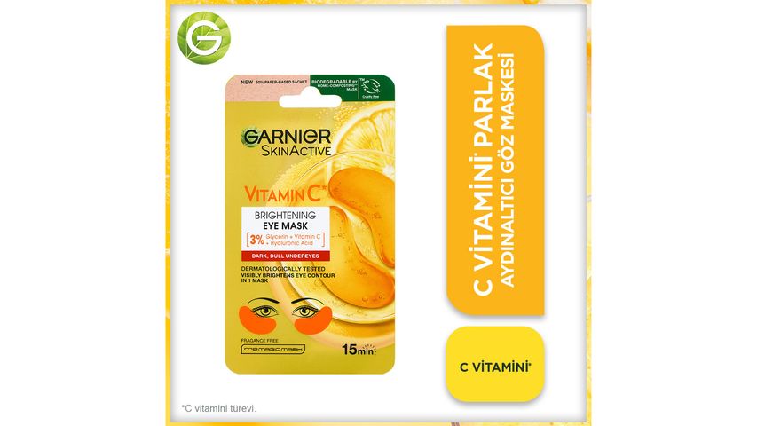 Garnier C Vitamini Parlak Aydınlatıcı Göz Maskesi